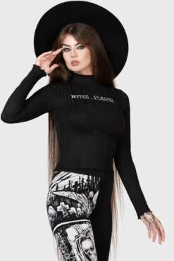 Gothic Wear Store -Gothic Wear Store WITCHING HOUR TOP W C